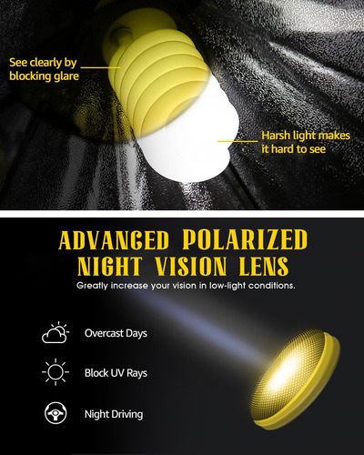 Fimilu Gafas De Visión Nocturna Polarizadas Para Hombres Y M