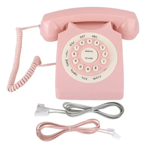 comprar Teléfono Vintage, Teléfono Fijo Retro Teléfono Vintage Wired