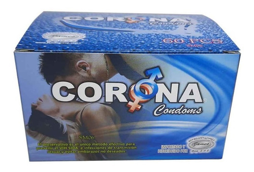 Caja 60 Preservativos Corona - Unidad a $348