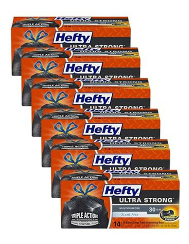 Hefty Bolsas De Basura Grandes Multiusos Ultrafuertes, Negr