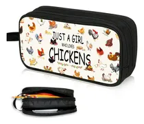 Comprar Estuche Doble Capa Con Asa, Funda Grande Para Lápices, Chick