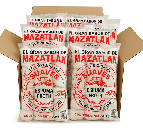 Bombones Malvaviscos Suaves Coco Mazatlán Pack 10 Originales