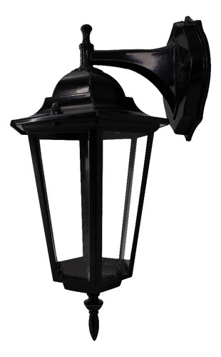 Farol De Pared Negro Estilo Vintage Exterior Soporte Arriba 85-265v