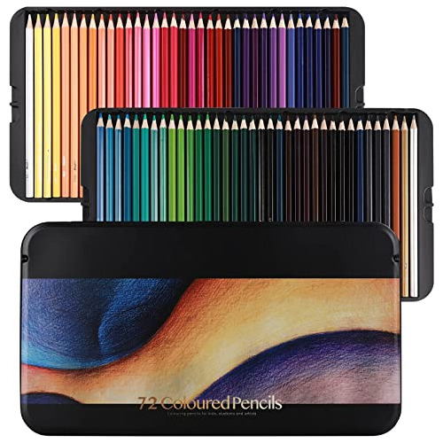 Lnnmei Lápices De Colores, Suministros De Arte, 72 Lápices D