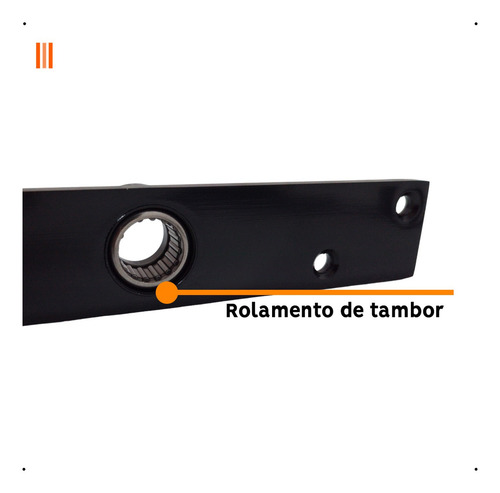 Dobradiça Pivô Pino C/ Rolamento Porta Pivotante 350kg Preto