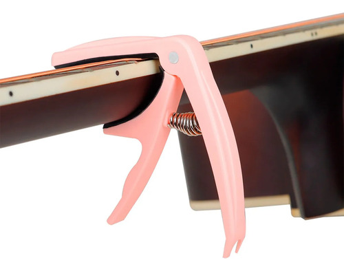 Guitarra Capo Cambio Rápido Accesorios De Guitarra Rosado