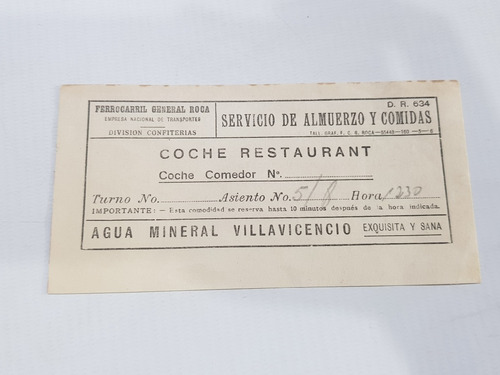 Imagen 7 de 10 de Ferrocarril Del Sud Roca Horario Pasajes Tickets Mag 58964