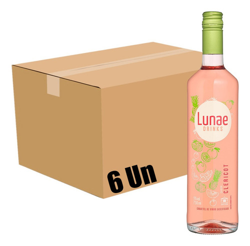 Vinho Salton Lunae Drinks Frisante Clericot 750ml Caixa 6un