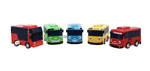 Imagen 1 de 10 de Tayo Little Bus Wind Up Toys, 5 Piezas (tayo, Rogi, Gani,