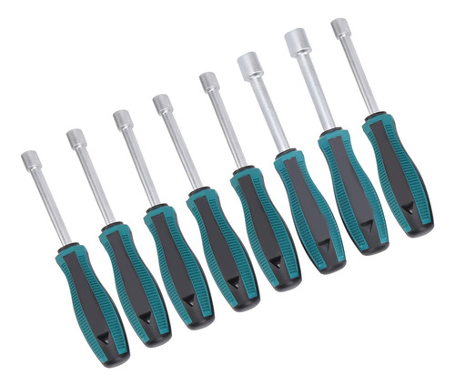 Juego De 8 Destornilladores Hexagonales Con Funda De Tornill