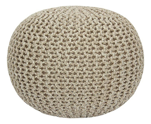 Cotton Craft - Tejido A Mano Cable Estilo Dori Pouf  Oto.