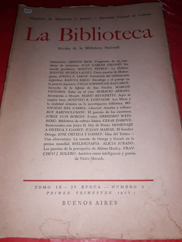 Libro La Biblioteca Nacional Jorge Luis Borges Director 1957