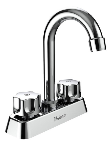 Mezcladora Abs Para Lavabo, Cuello Tipo Bar, Manerales Hexag