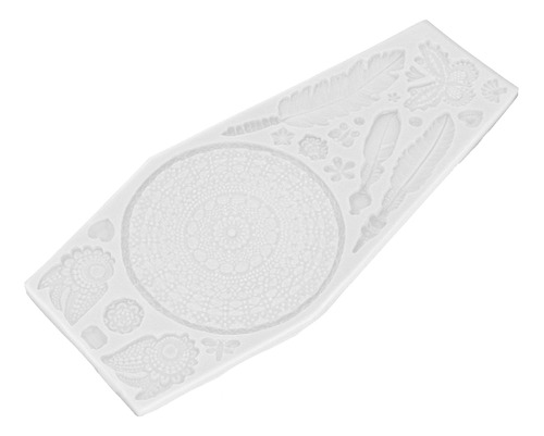 Molde Para Hornear Fondant De Silicona Con Textura De Plumas