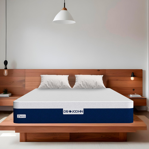Colchón King Size Memory Foam Gel Zero Gravity Drjoohn 25 Cm Blanco