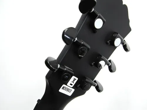 Guitarra Electrica Fina Les Paul Gsw Negro Mate Gothic