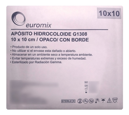 Aposito Hidrocoloide 10 X 10 Euromix