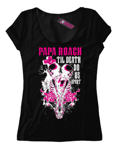 Remera Mujer Papa Roach Til Death Do Us Apart Mu 2 Dtg