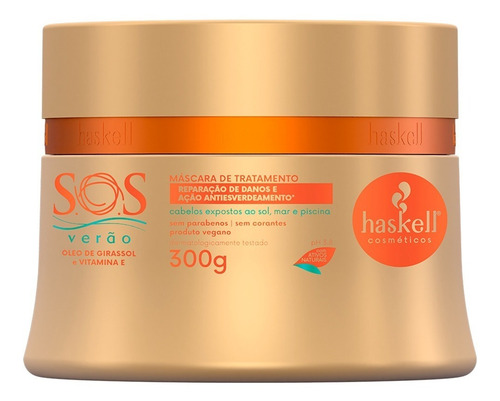 Mascara Haskell Sos Verão Girassol 300g