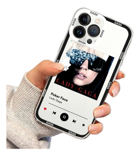 Funda De Teléfono Singer-lady Gaga Para iPhone 11 12 De Mini