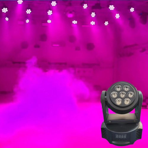 Mini Moving St-m002 Rgbw Head Led Wash 7 Led 9 Canais Bivolt