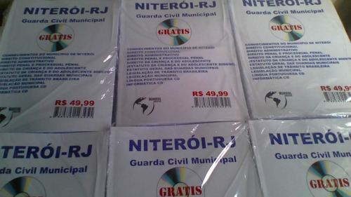 Apostila Impressa Guarda Civil Municipal - Niterói 6xs\juros