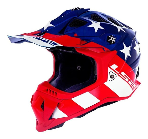 Imagem 3 de 6 de Capacete Ls2 Mx700 Subverter Evo Krome Glory Eua Promoção!!