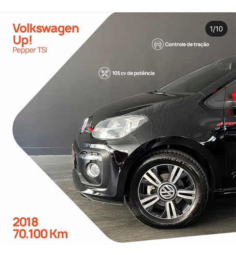 Imagem 1 de 24 de Volkswagen Up! 2018 1.0 Tsi Pepper 5p