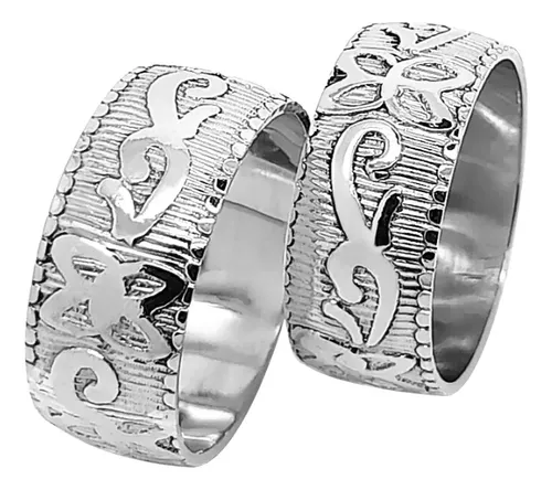 Alianzas de plata labradas sale