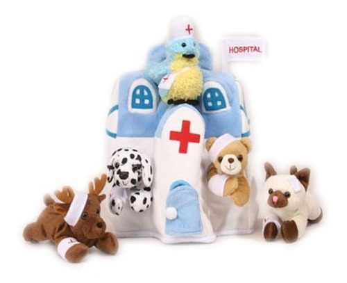 Casa De Hospital De Animales De Peluche Con Animales Cinco 5