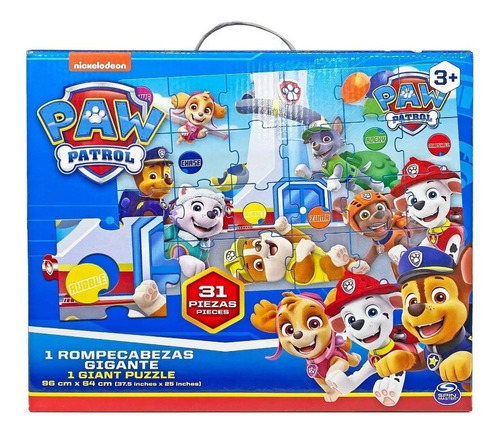 Puzzle Paw Patrol Mega Rompecabezas 31 Piezas De Piso 