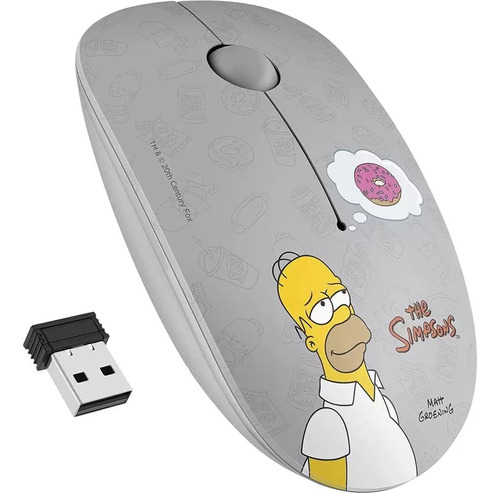 Mouse De Coleccion Bluetooth Inalambrico Raton Los Simpson