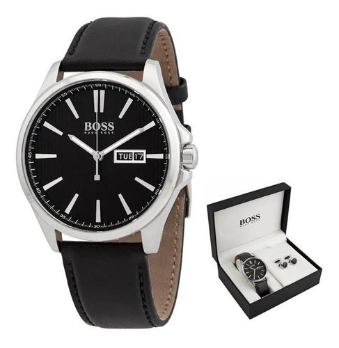 Reloj Hugo Boss James Cuarzo Set Con Colleras Boleta