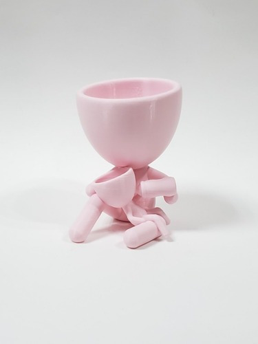 Vaso Dia Das Mães E Filho Quarto Bebê Mamadeira Suculentas Cor Rosa-claro