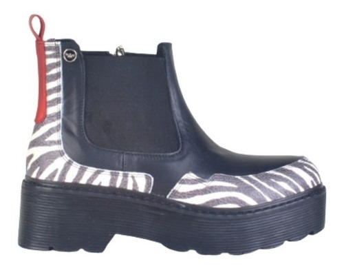 Imagen 1 de 7 de Botinetas Panchas Botitas De Mujer De Cuero Pietra - Ferraro