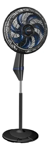 Ventilador De Coluna 40cm Arno X-treme 7, 7 Pás, 150w Ve7c Estrutura Preto Material Das Pás Plástico