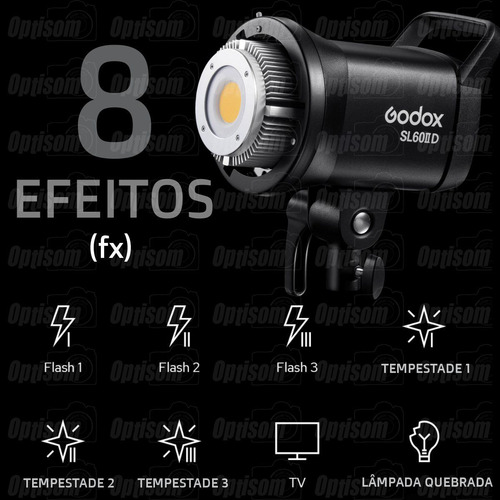 Kit Luz Contínua Estúdio Godox Sl60ii + Softbox Strip Bowens