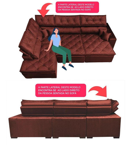 Sofa De Canto Retrátil,reclinável Cama Inbox Platinum Vinho Cor Bordô Desenho Do Tecido Liso