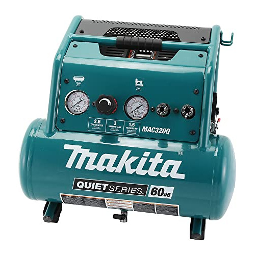 Makita Mac320q Quiet Series 1-1/2 Hp, 3 Galones, Sin Aceite,