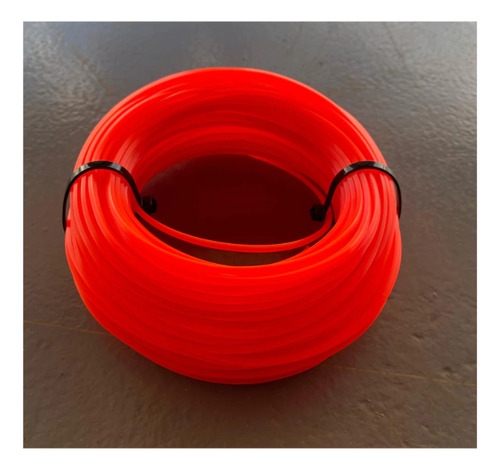 Fio De Nylon Para Roçadeira 1,6mm Quadrado Com 15metros