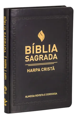comprar Bíblia Sagrada com Harpa Cristã - Capa sintética flexível, preta: Almeida Revista e Corrigida (ARC), de Sociedade Bíblica do Brasil, SBB. Bíblias com Harpa Editorial Sociedade Bíblica do Brasil, capa 
