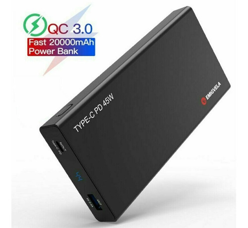 Imagen 3 de 10 de Power Bank Carga Rapida Tipo C 20000 Mah Reales Qc 3.0 45 W