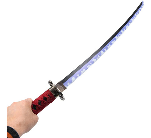 LUDEDE Roronoa Zoro Acero Katana - 104cm Kitetsu Anime One Piece Con Cinturón y Soporte - Espada Perfecta Para Cosplay, Colección