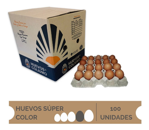 Huevos Super Color 100 Unidades Coliumo