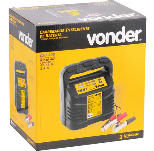 Carregador Inteligente De Bateria 127v Cib 200 Vonder
