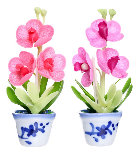Vanda - Imanes De Orquídea Para Refrigerador, Plantas Artifi
