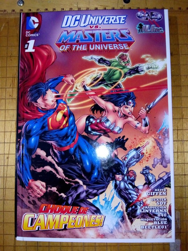 Imagen 1 de 4 de Libro Comic Dc Universe Vs Master Of The Universe En Español