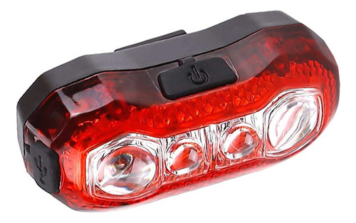 Luz Led Trasera Bicicleta Stop Roja Recargable Usb Ruta Mtb