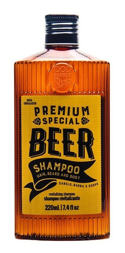 Imagem 1 de 1 de Shampoo Special Beer | Para Cabelo, Barba E Corpo | Qbs