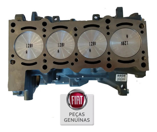 Imagem 3 de 4 de Bloco Motor Parcial Pistoes Aneis Original Palio Fiorino 1.3